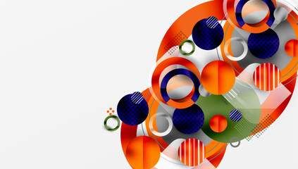 Abstract background - layered geometric shapes with smooth gradients and transparency
