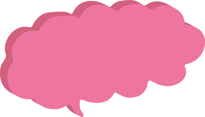 pink speech bubble