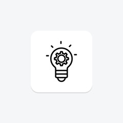 Innovation line icon, vector, pixel perfect, illustrator file