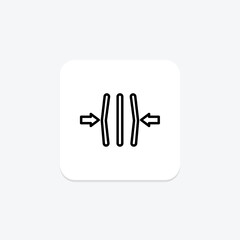Resilience line icon, vector, pixel perfect, illustrator file