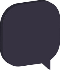 black speech bubble icon 