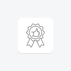 Success Icon thinline icon, vector, pixel perfect, illustrator file