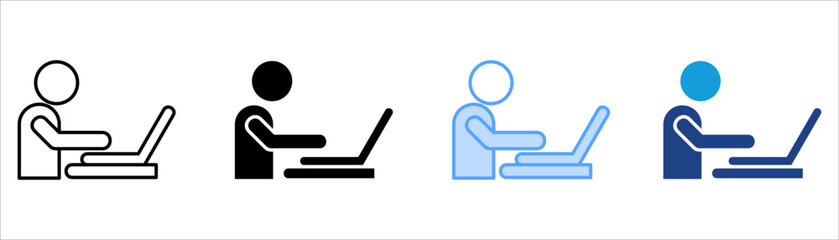 Working Icon Set Multiple Style Collection