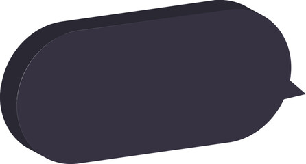 black speech bubble icon 