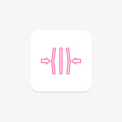 Resilience duotone line icon, vector, pixel perfect, illustrator file