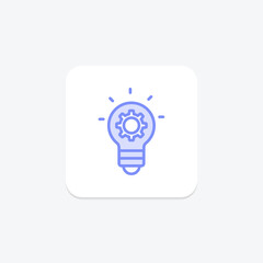 Innovation duotone line icon, vector, pixel perfect, illustrator file