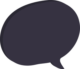 black speech bubble icon 
