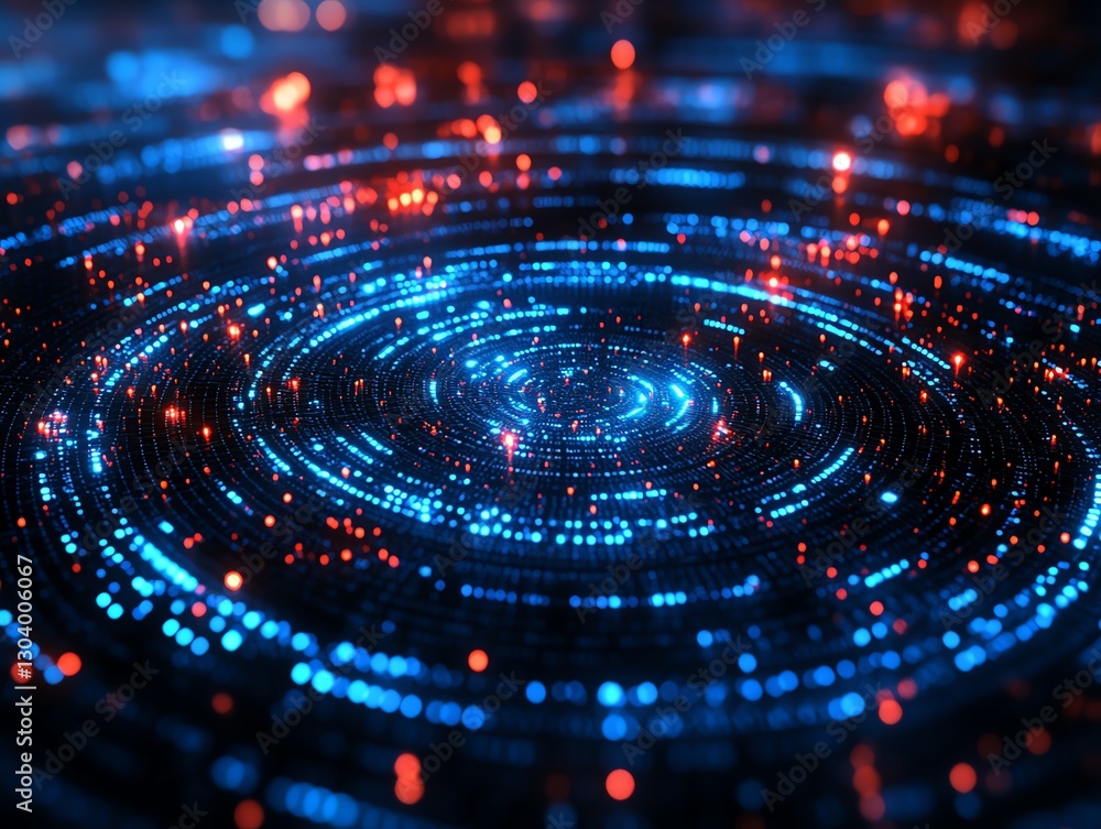 Poster it network security, data encryption shield, glowing digital patterns, secure communication, modern 