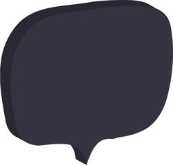black speech bubble icon 