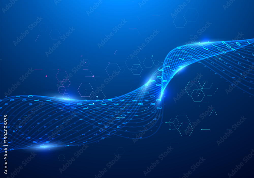 Poster abstract big data code representation. modern high-tech data background. graphic concept for your de