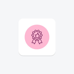 Success Icon pentaglow, vector, pixel perfect, illustrator file