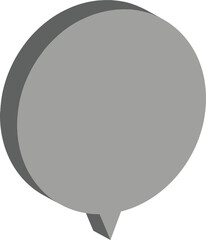 chat icon on metal button