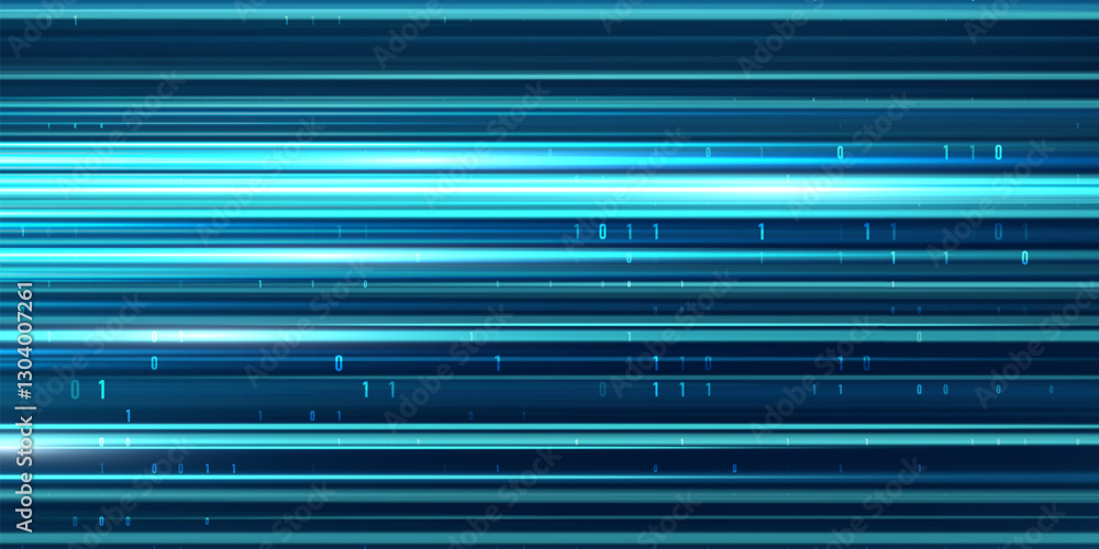 Aufkleber abstract virtual digital stream. big data transfer concepts in internet. graphic concept for your de