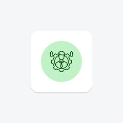 Personal Development pentaglow, vector, pixel perfect, illustrator file