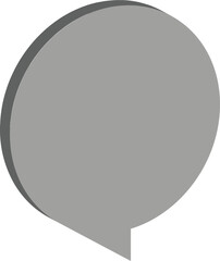 chat icon on metal button