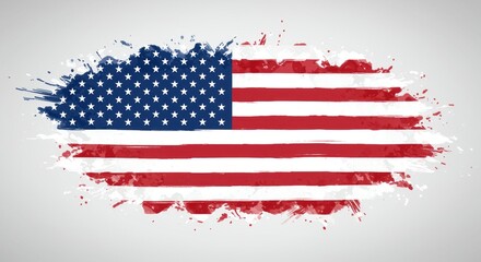 american flag grunge