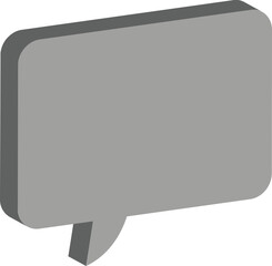 chat icon on metal button