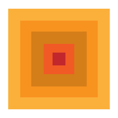 Bold Colorful Memphis Basic Concentric rectangle