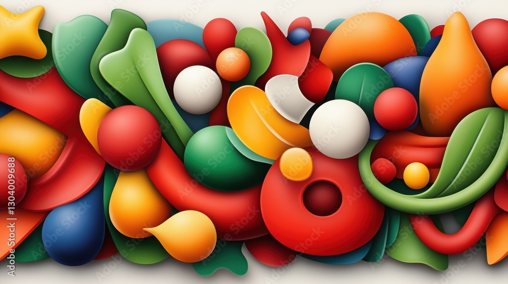 Poster colorful abstract background with dynamic shapes and vibrant colors for modern design