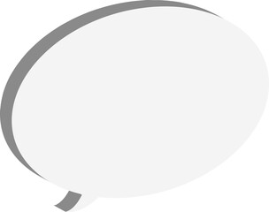white paper speech bubble