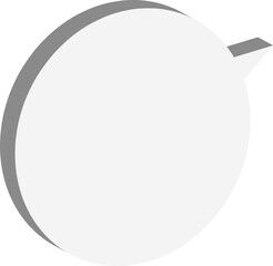 Fototapeta premium white paper speech bubble