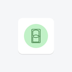 Fototapeta premium Solid Wood Door pentaglow, vector, pixel perfect, illustrator file