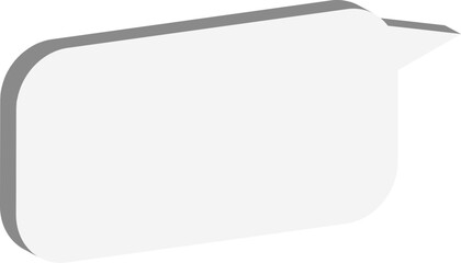 white paper speech bubble