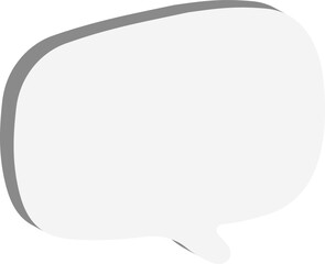 Fototapeta premium white paper speech bubble