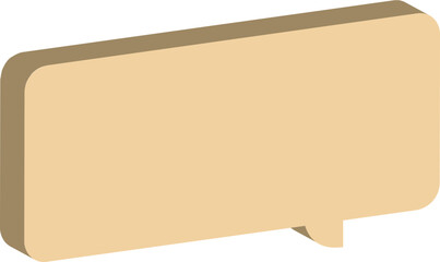 vintage paper speech bubble