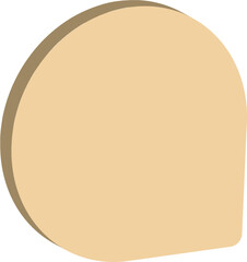 vintage paper speech bubble