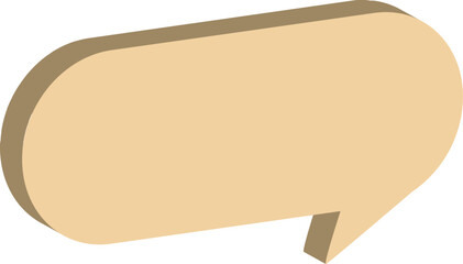 vintage paper speech bubble