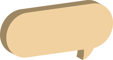 vintage paper speech bubble