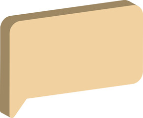 vintage paper speech bubble