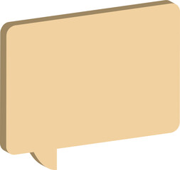 vintage paper speech bubble