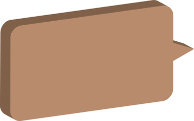 brown cardboard box isolated