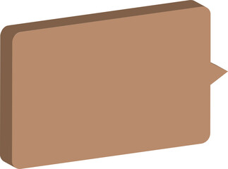 brown cardboard box isolated
