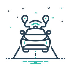 Mix icon for connected car