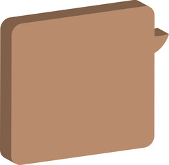 old paper speech bubble