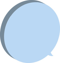 blue speech bubble