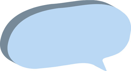 blue speech bubble