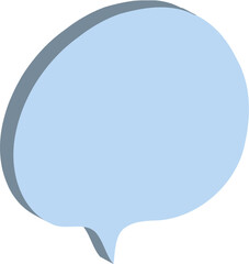 blue speech bubble