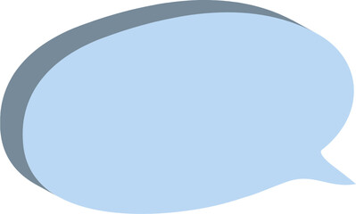 blue speech bubble