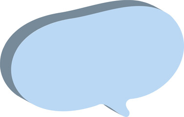 blue speech bubble