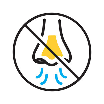 Vector multi color icon for Odorless