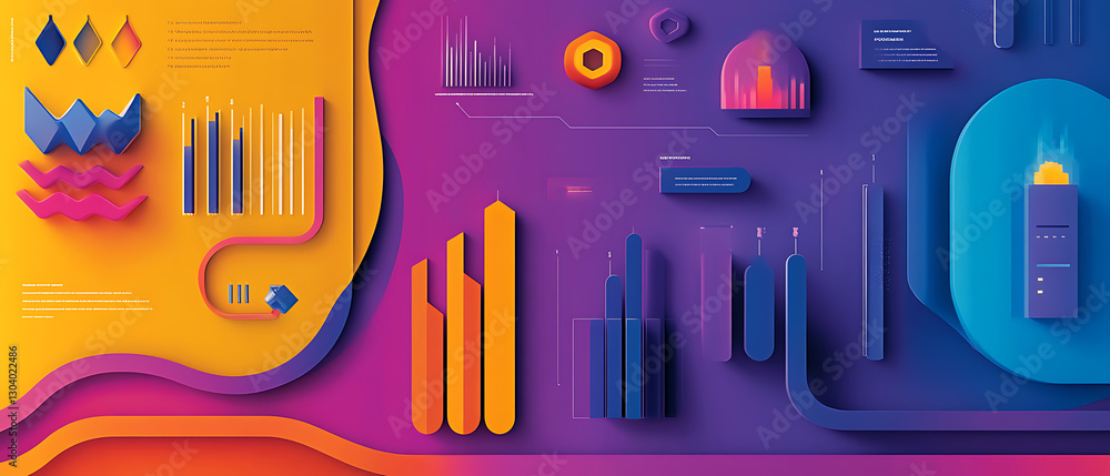 Aufkleber data visualization techniques digital workspace infographic design creative environment aesthetic vi