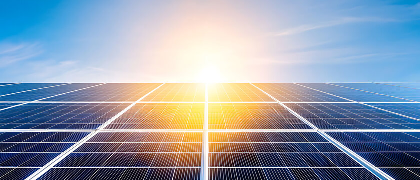 Harnessing solar energy solar farm photography outdoor wide angle renewable technology