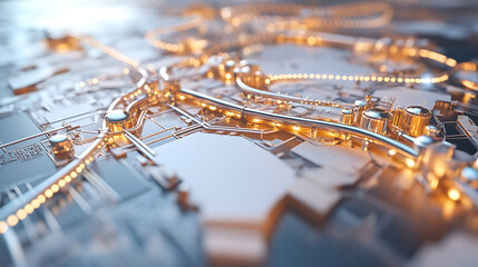 Urban infrastructure development cityscape 3d render futuristic environment aerial view technology...