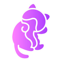 cat tshirt Gradient icon
