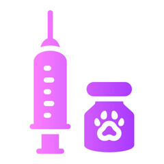 Fototapeta premium vaccine Gradient icon
