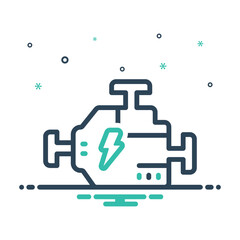 Mix icon for engine turn up